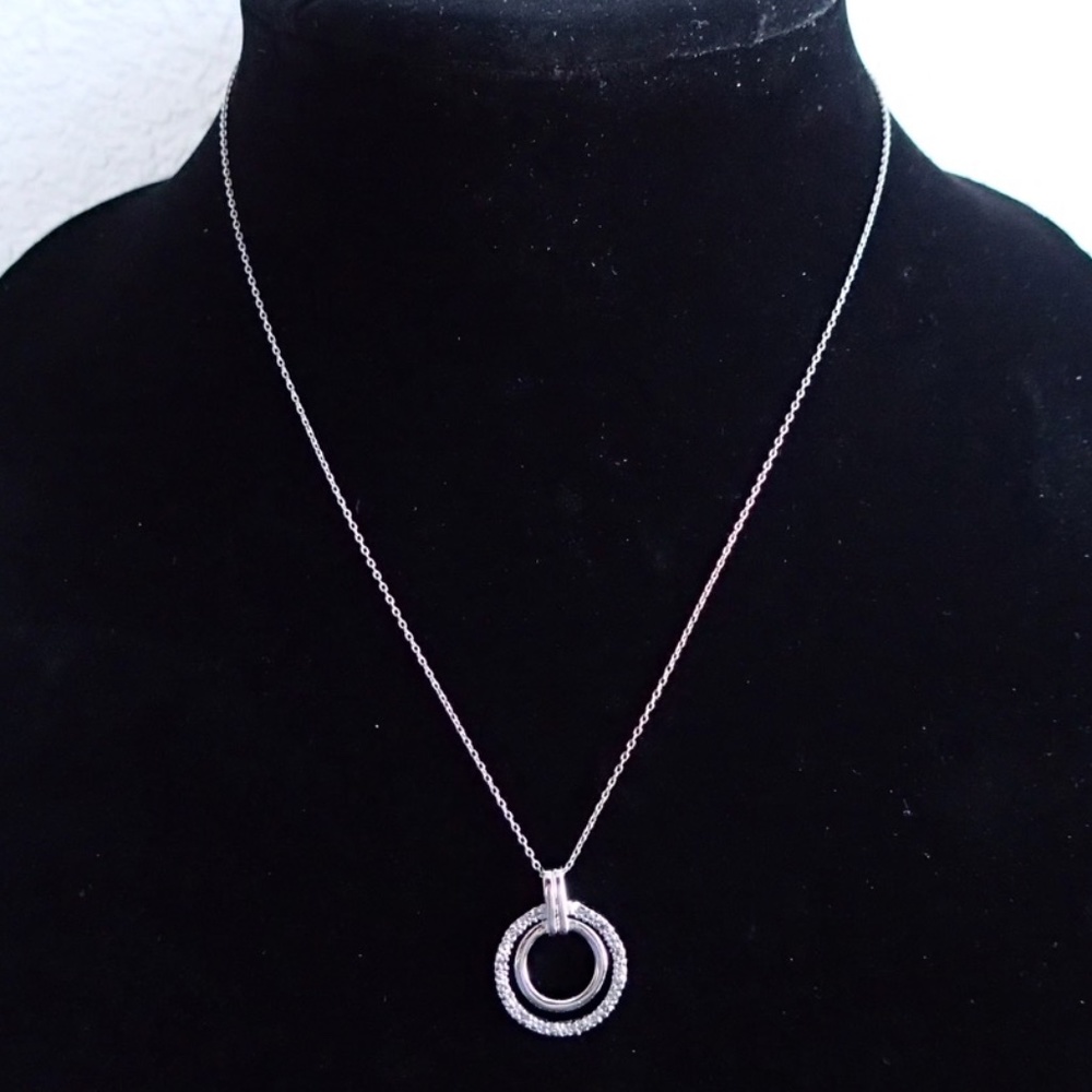 LAST chance to BUY!!Sterling Silver Necklace with 1/10 cttw NEW! Price reduced !